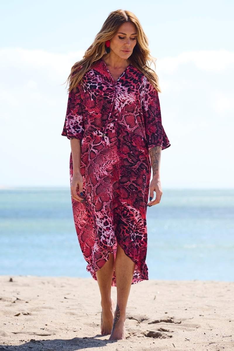 Vestido Lycra Kaftan de Atar