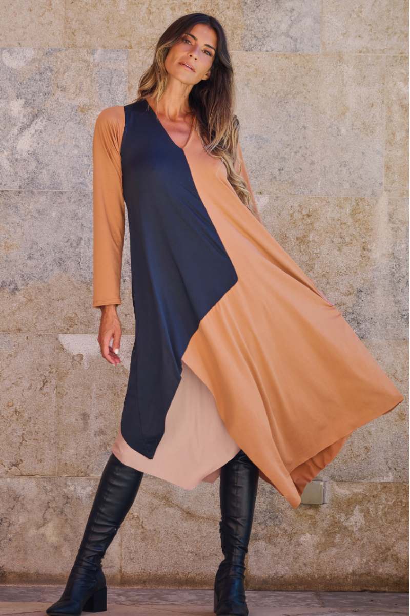 VESTIDO LYCRA TRIPARTIDO