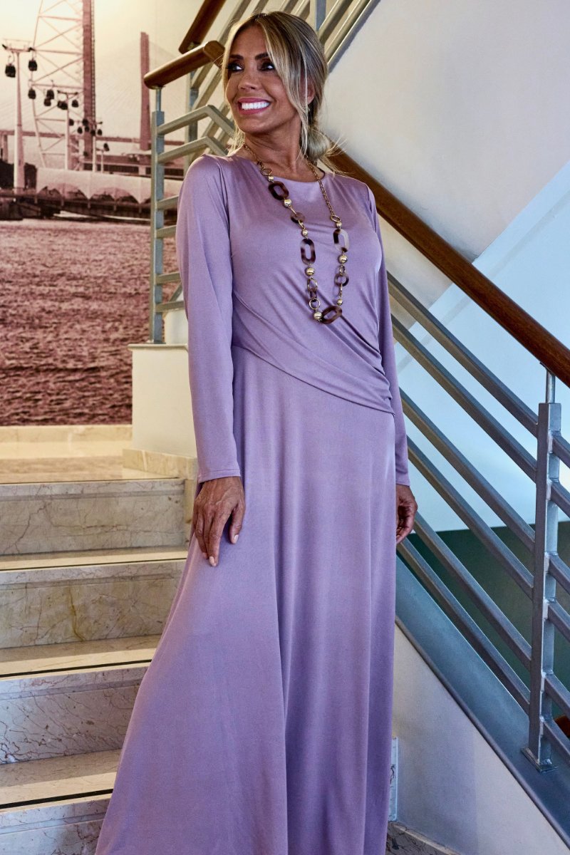 VESTIDO DRAPEADO